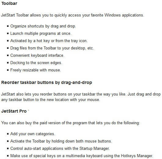 Code Sector JetStart Feature